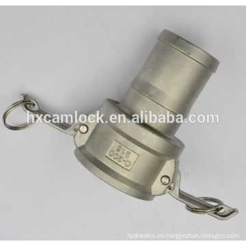 Fabricación de acopladores hembra de camlock de acero inoxidable